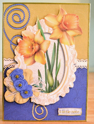 Cardtopper Daffodil Spring Easter 794 by Debbie Knechtel