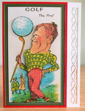 Golf Players Vintage Kit by Debbie Knechtel