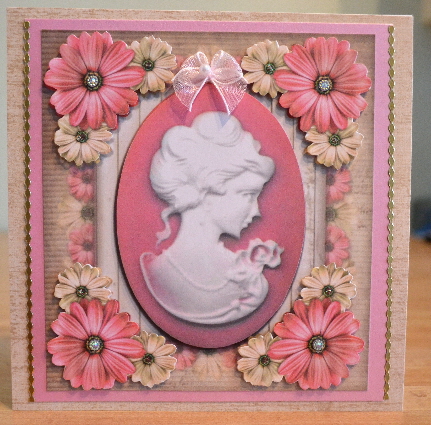 Beautiful Pink Cameo 8x8 Mini Kit by Debbie Knechtel