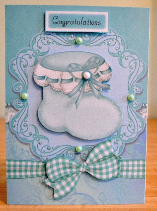 Baby Boy Bootie by Debbie Knechtel