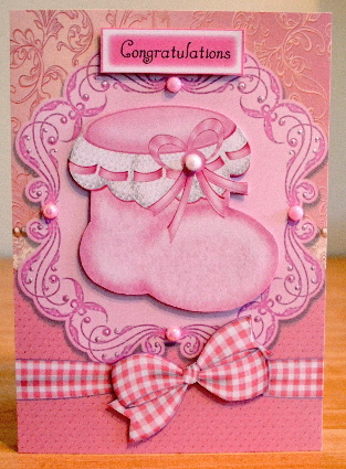 Baby Girl Bootie by Debbie Knechtel