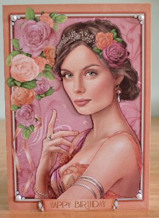 Art Deco Lady Athena Peach 4 Sheet Mini Kit by Debbie Knechtel