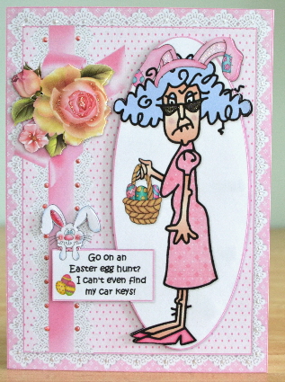 Stella Go on an Egg Hunt? Quick Card by Debbie Knechtel