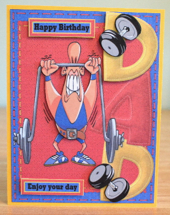 Weightlifter Dad by Debbie Knechtel