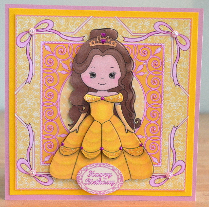 Beautiful Princess Belle Decoupage Mini Kit by Debbie Knechtel