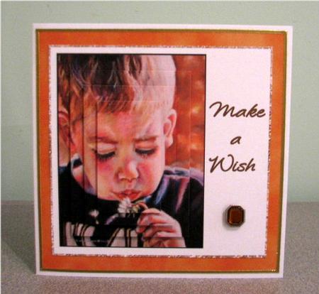 Make a Wish - Card Front + Pyramid by Debbie Knechtel