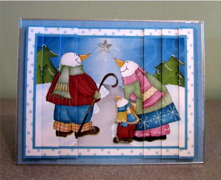 Star Gazing Snowmen Side Stacker by Debbie Knechtel