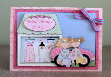 Retail Therapy Topper & Decoupage by Debbie Knechtel