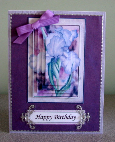 Iris Multi Greetings Pyramid and Step by Step by Debbie Knechtel