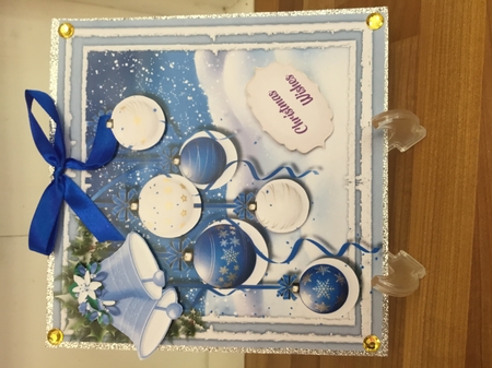 Beautiful Blue Baubles and Bells  by DEBBIE LEIGHTON