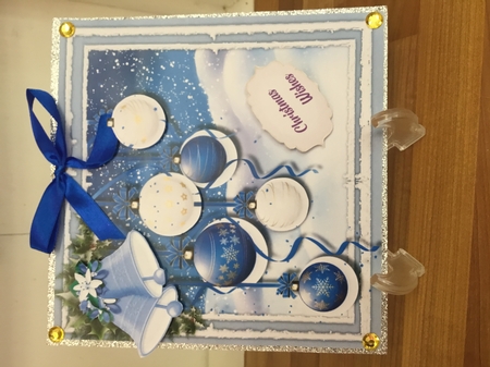 Beautiful Blue Baubles and Bells  by DEBBIE LEIGHTON
