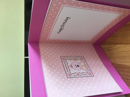 Cute Little Chick Scalloped Corner Stacker by DEBBIE LEIGHTON