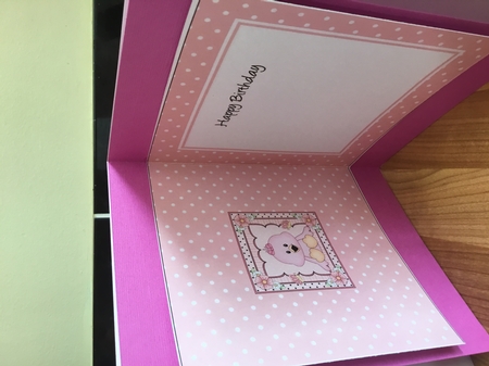 Cute Little Chick Scalloped Corner Stacker by DEBBIE LEIGHTON