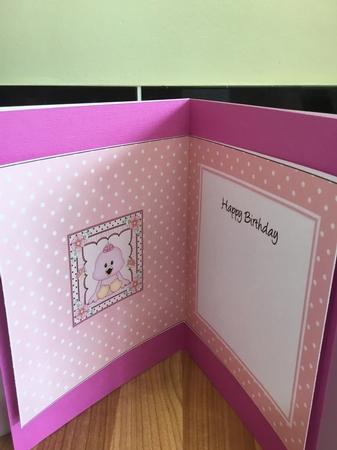Cute Little Chick square landscape insert by DEBBIE LEIGHTON