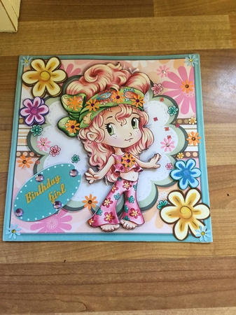 8x8 Mini Kit , Miss Groovy Girl  by DEBBIE LEIGHTON