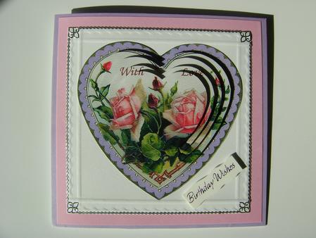 With Love Heart Pyramid by Debbie Singfield