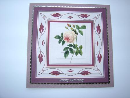 Framed Rose Pyramid Topper by Debbie Singfield