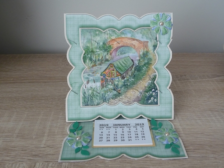 Along the Canal Easel Card Kit by Debbie Whyte