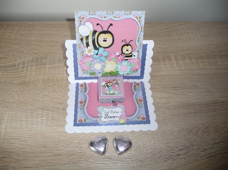 Bee Hap Bee Surprise Box Easel Card and Box Kit by Debbie Whyte