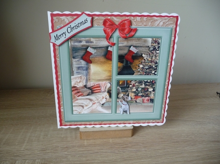 CHRISTMAS THERES NO PLACE LIKE HOME MULTI SENTIMENT JACK RUSSELL by Debbie Whyte