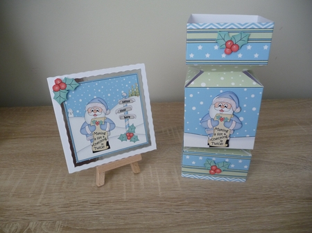 3D Large Christmas Cracker Box Mini Kit -  Santa is making a List! by Debbie Whyte