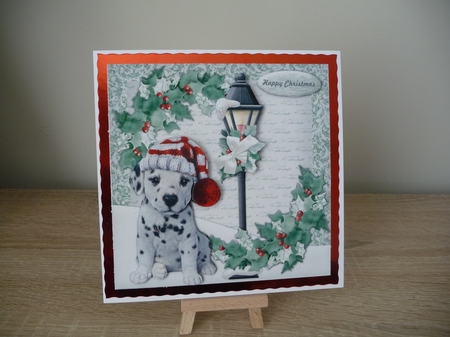 Cute Puppy In The Snow 3 by Debbie Whyte