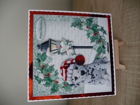 Cute Puppy In The Snow 3 by Debbie Whyte