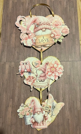 A Piece of My Heart 9 - Hanging Hearts Trio by Debbie Wilde