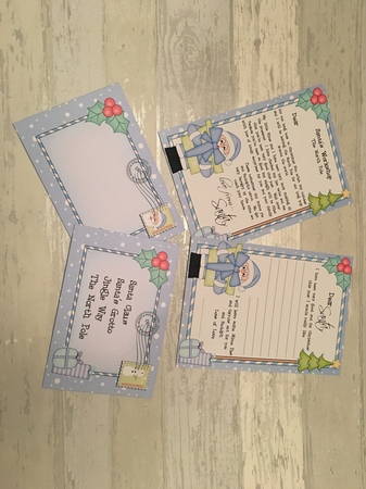 Xmas Santa Child's Santa Letter to and from Santa by Debbie Wilde