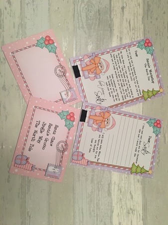Xmas Santa Child's Santa Letter to and from Santa by Debbie Wilde