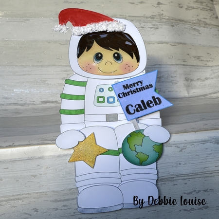3D on the Shelf Card Kit - Little Space Boy Buddy by Debbie Wilde