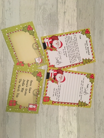Xmas Santa has a sack of presents Letter to and from Santa by Debbie Wilde