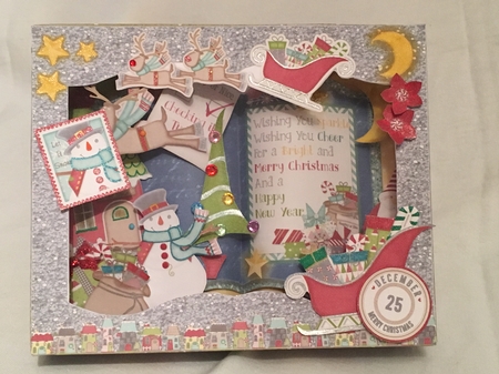 The Night Before Christmas - Open Book Easel Card & Box Kit. by Debbie Wilde