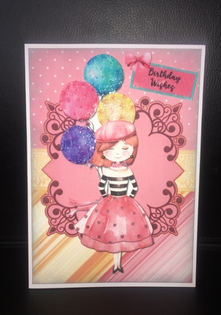 Birthday Balloons Quick Card/Topper by Debbie Wilde