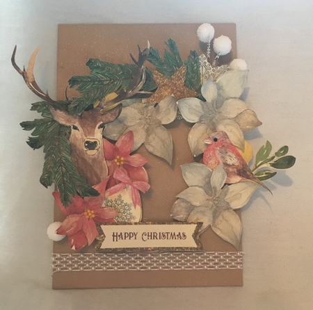 A Christmas Stag  Design-a-Wreath by Debbie Wilde
