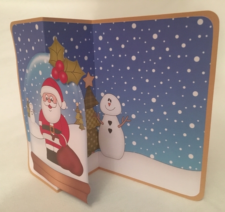 Christmas 3D Shaped No-Hole Fold Back Mini Kit - Santa has a Sack of Presents by Debbie Wilde