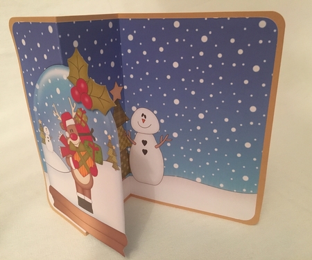 Christmas 3D Shaped No-Hole Fold Back Mini Kit - Rudolph has lots of Presents by Debbie Wilde