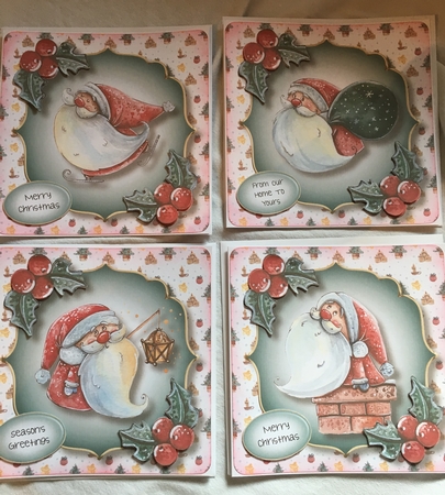 Watercolour Santa Bumper Kit by Debbie Wilde