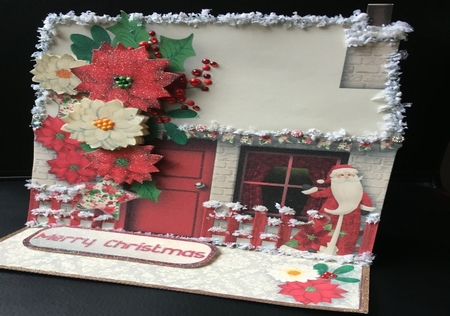 Santa Claus - Cottage Easel Card Mini Kit by Debbie Wilde