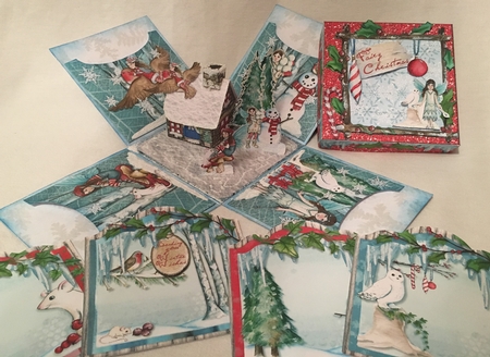 Winter in Fairyland Exploding Box Surprise Kit. by Debbie Wilde