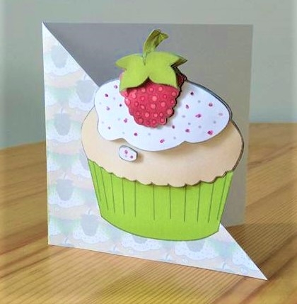 Raspberry Cup Cake by Debby Bloor