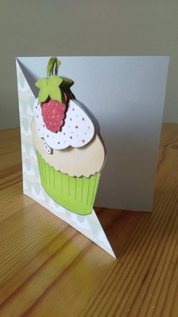 Raspberry Cup Cake by Debby Bloor