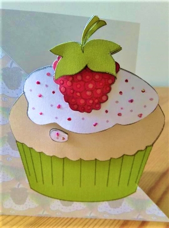 Raspberry Cup Cake by Debby Bloor
