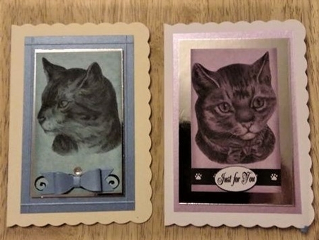 Vintage Cat Tags by Debby Bloor