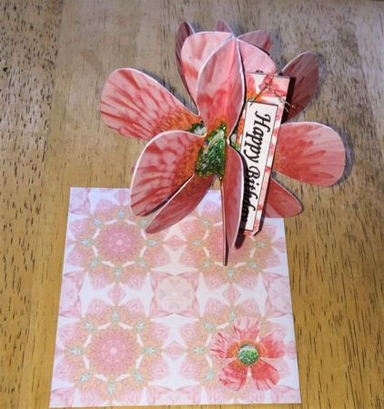 Mini 3D Flower Pink Petals Mini Kit by Debby Bloor