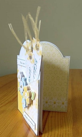 Yellow Daisy Pocket Full of Wishes Birthday Card by Debby Bloor