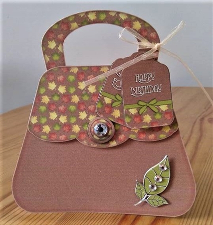 Autumn Handbag Birthday Card Kit by Debby Bloor