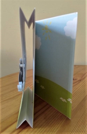 LOOKING SHEEPISH ANY OCCASION POP-OUT APERTURE CARD  by Debby Bloor