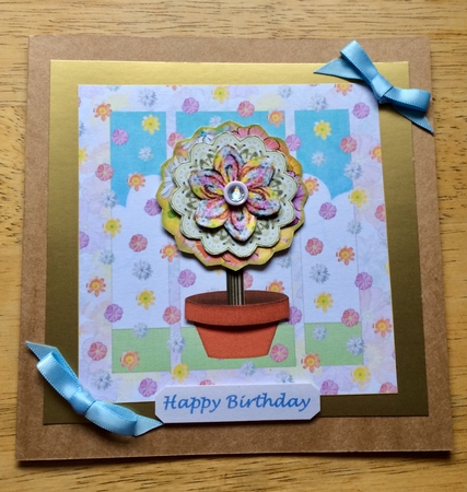 SEASONS - Spring Card Topper - Topiary Tree by Debby Bloor