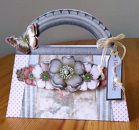 Vintage Handbag Card 1297 by Debby Bloor